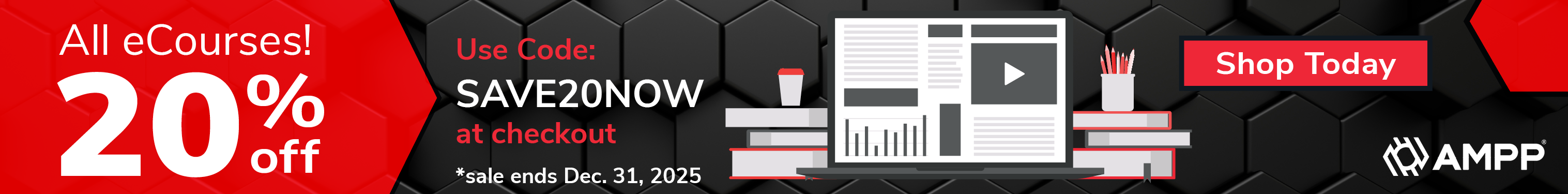 Use Code SAVE20NOW at checkout