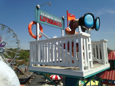 life guard post painting